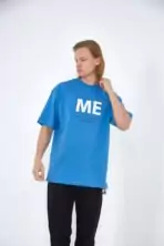 Dual Identity, Blue Fusion — T-shirt Oversize – Image 2
